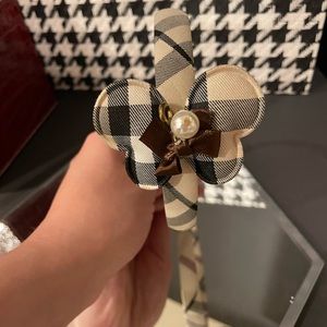 (New!) Plaid butterfly headband (ages 5+)